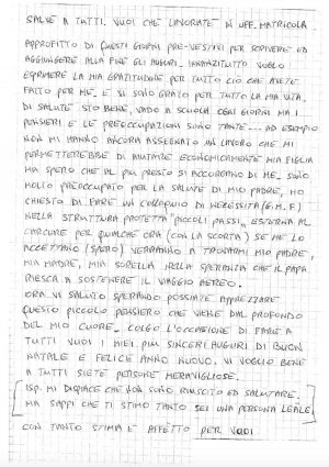 Viterbo - La lettera ai poliziotti 