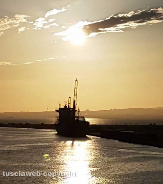 Il tramonto dal porto di Tunisi