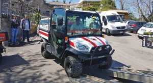 Bagnoregio - Il quad della Croce rossa per Civita