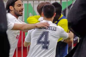 Sport - Calcio - Viterbese - L'esultanza di Jari Vandeputte