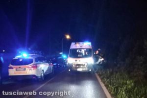 Vetralla - Frontale tra due auto, un ferito