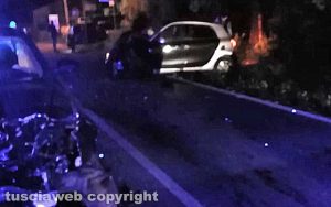 Vetralla - Frontale tra due auto, un ferito