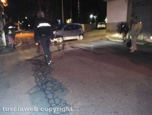 Bagnaia - Scontro tra due Panda al passaggio a livello nella notte