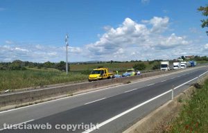 Viterbo - L'incidente sulla Supestrada