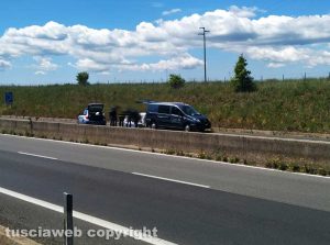 Viterbo - L'incidente sulla Supestrada