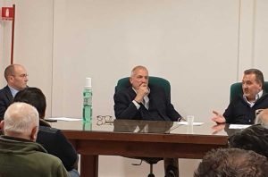 Enrico Panunzi all'incontro in Confagricoltura