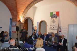 Tarquinia - FdI - Un momento dell'incontro con Crosetto