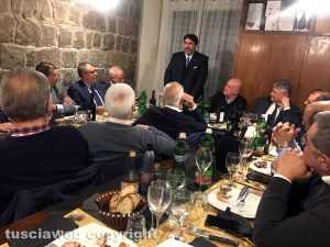 Viterbo - Il presidente della Regione Sardegna a cena al Labirinto