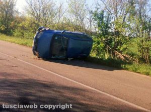Viterbo - Incidente sulla Tuscanese 