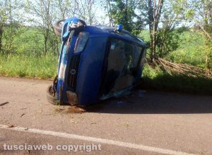 Viterbo - Incidente sulla Tuscanese 