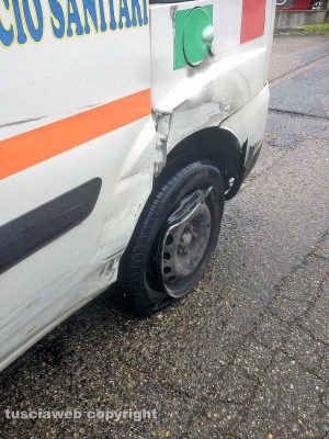 Viterbo - L'incidente sulla Tuscanese