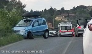 Vetralla - Incidente sulla Cassia sud