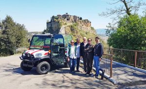Bagnoregio - Il quad della Croce rossa per Civita