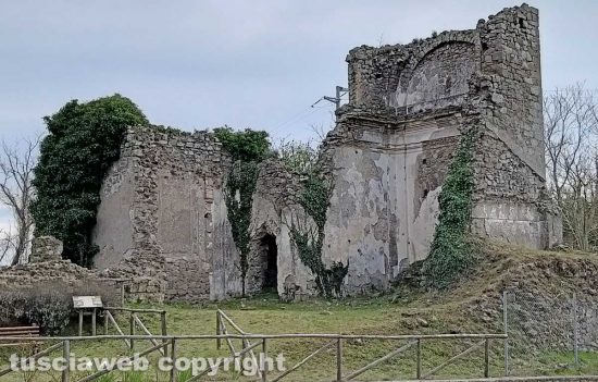 Montefiascone - La chiesa del Riposo bombardata