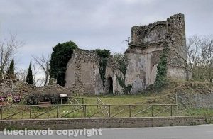 Montefiascone - La chiesa del Riposo bombardata