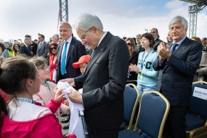 Civitavecchia - Sergio Mattarella incontra gli studenti 