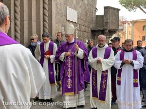 Viterbo - Omicidio in via San Luca - I funerali di Norveo Fedeli