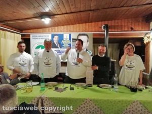 Tuscania - Durigon e Fusco alla cena a Tuscania con il sindaco Bartolacci 