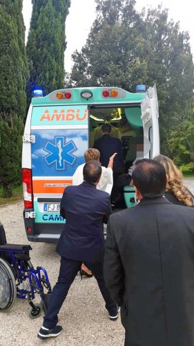 Bassano Romano - Malato di Sla al matrimonio del figlio