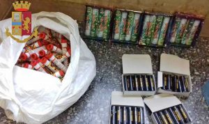 Roma - Sequestri di materiale pirotecnico in Lazio-Atalanta