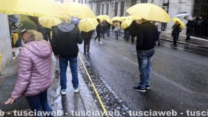 Roma - La manifestazione di Mercatone Uno