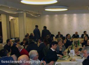 Viterbo - Cena di partito col segretario Lega Salvini e il prefetto Giovanni Bruno