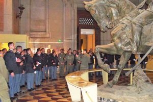 Gli allievi marescialli del corso Esempio in visita al Vittoriano di Roma