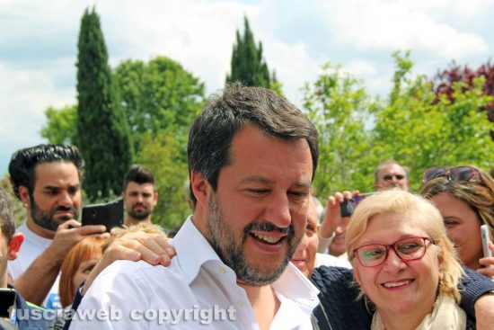 Matteo Salvini a Civita Castellana
