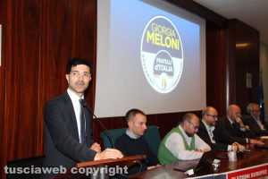 Daniele Sabatini all'incontro FdI