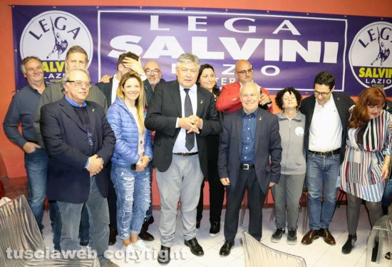 Viterbo - La Lega festeggia il risultato alle europee