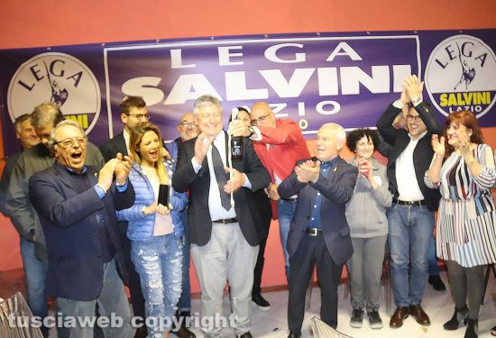Viterbo - La Lega festeggia il risultato alle europee