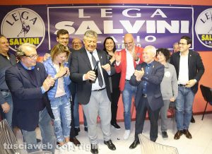 Viterbo - La Lega festeggia il risultato alle europee