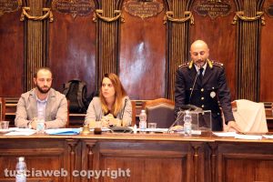 Il comandante della polizia locale Mauro Vinciotti in consiglio comunale