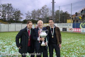 Sport - Calcio - La Viterbese vince la Coppa Italia - I festeggiamenti