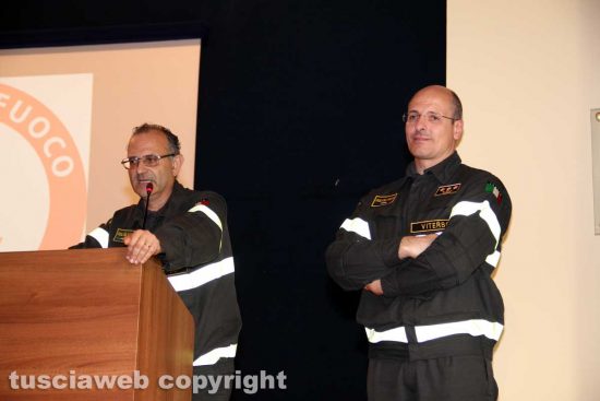 Vigili del fuoco - L'ex comandante Emanuele Pianese e il nuovo Davide Pozzi