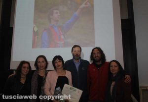 Viterbo - Chiara Lodovici, Angela Lo Monaco, Catia Clementi, Ilo Berni, soci Cai di Amatrice e Cai di Viterbo