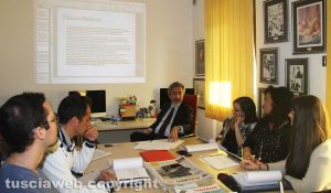 Viterbo - Francesco Battistoni alla Tusciaweb academy
