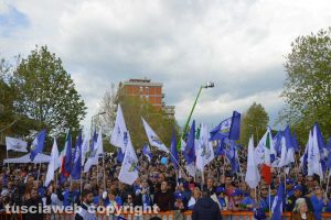 Il ministro Matteo Salvini a Tarquinia lido