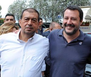 Tarquinia - Alessandro Giulivi con Matteo Salvini 