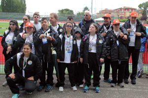 La squadra con le medaglie