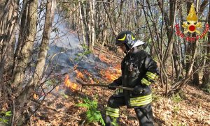 Varese - L'intervento dei vigili del fuoco