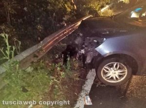 Viterbo - Incidente sulla Cassia Sud tra due auto