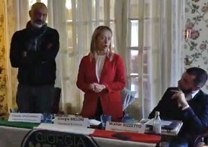 Giorgia Meloni con Sergio Pirozzi