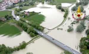 Maltempo - Esonda il fiume Savio a Forlì