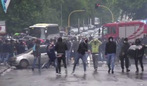 Roma - Scontri tra tifosi e polizia in Lazio-Atalanta