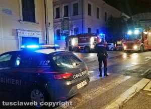 Civita Castellana - Incendio all'ex ospedale Andosilla