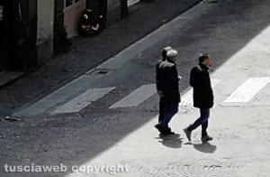 Giovanni Arena, Francesco Battistoni e Giulio Marini a piazza del Comune