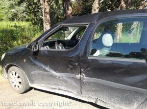 Viterbo - Incidente in via Garbini 