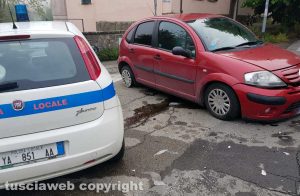 Frontale su vial Fiume a Bagnaia