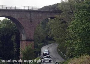 Viterbo - L'incidente in strada Tobia